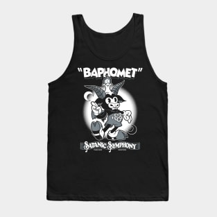 Baphomet - Vintage Cartoon Rubber Hose Devil - Satanic Symphony Tank Top